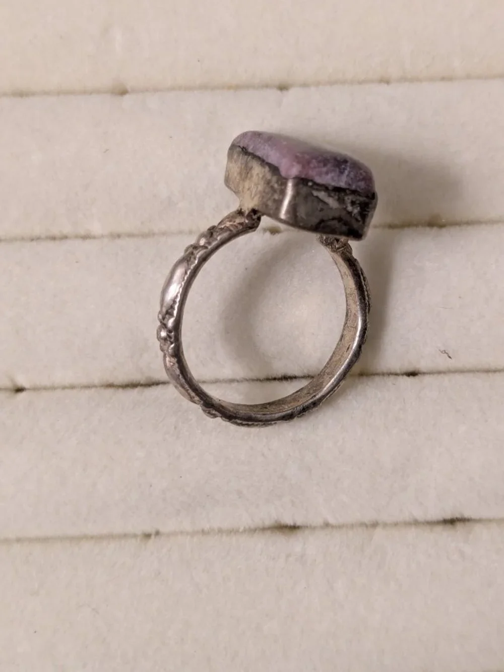 925 Silver Ring With Stone Size 9